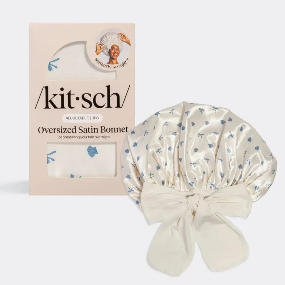 Kitsch Oversized Satin Bonnet NIB